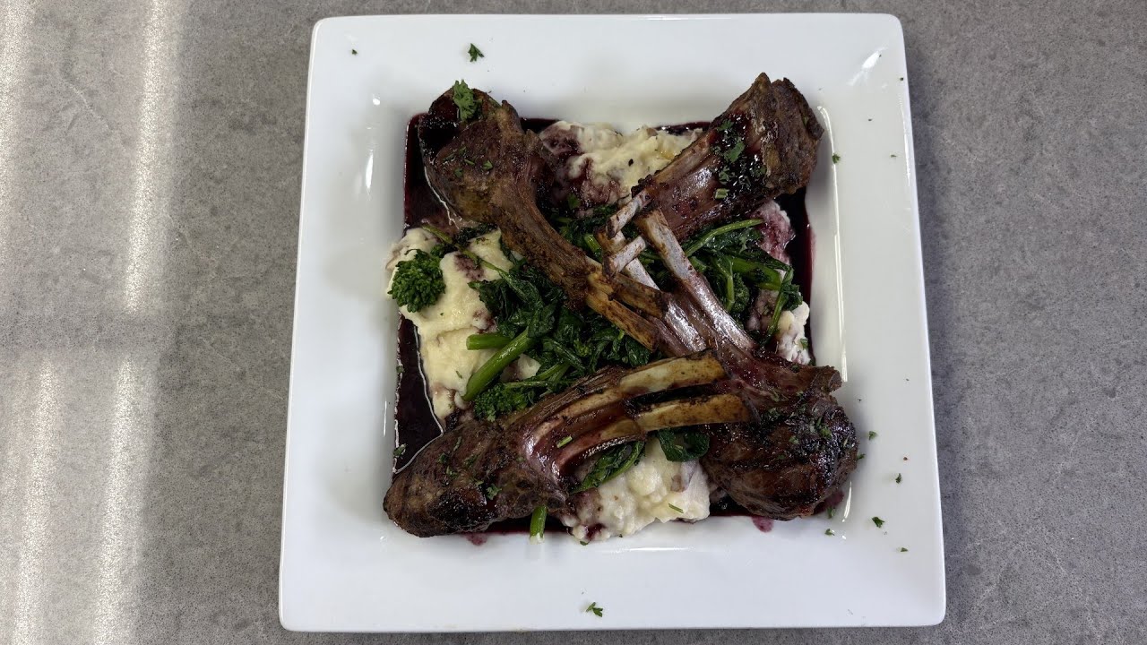 In The Kitchen: Rack of Lamb With a Blueberry Red Wine Sauce