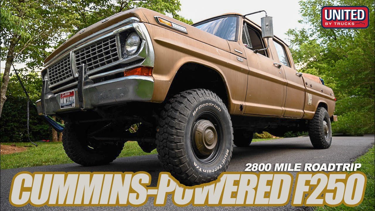 CUMMINS DIESEL CHASSIS SWAPPED '70 Ford F250 Crew Cab 4x4 - Cross Country Roadtrip Chronicles