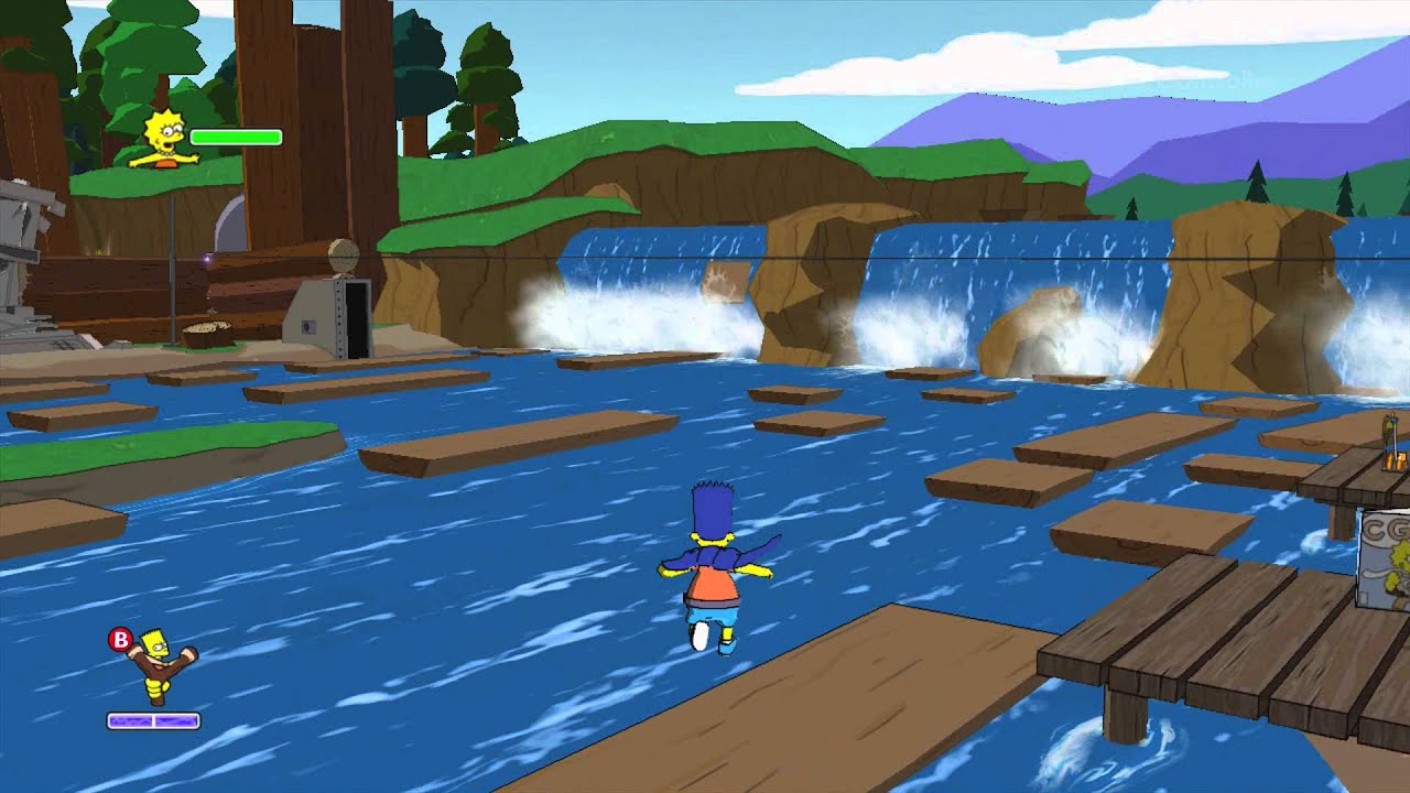 The Simpsons Game (Xbox 360) ~ Level 4: Lisa the Tree Hugger (Story / Collectables)