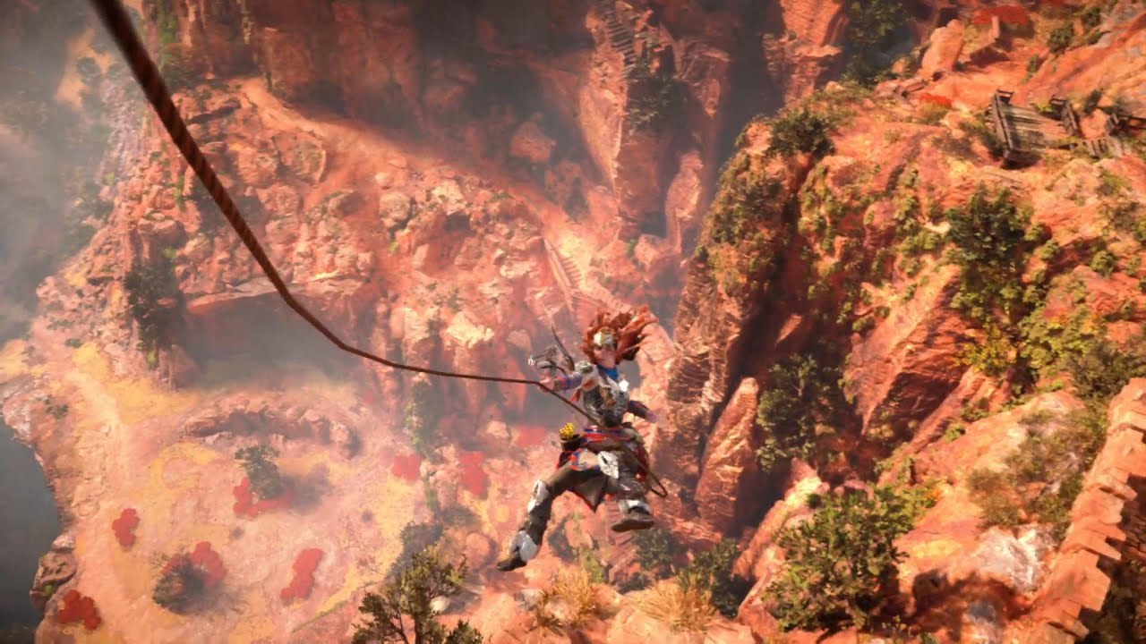Horizon forbidden west DIFFICILE (ca fait de l'escalade et la zone de chasse) É-3