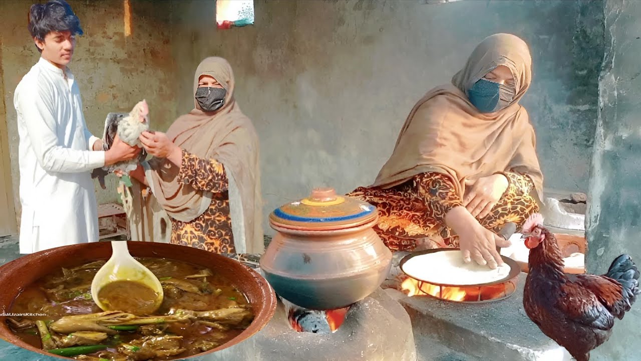 Desi Murga Recipe | Chicken Feet | chicken Shorba | Village Festival