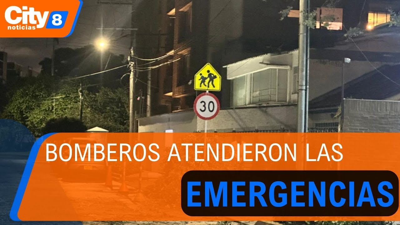 Intensos aguaceros generaron emergencias en el norte y centro de Bogotá | CityTv