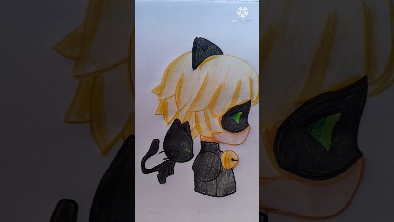 Dibujo de Cat Noir | Miraculous Ladybug | Todos a dibujar