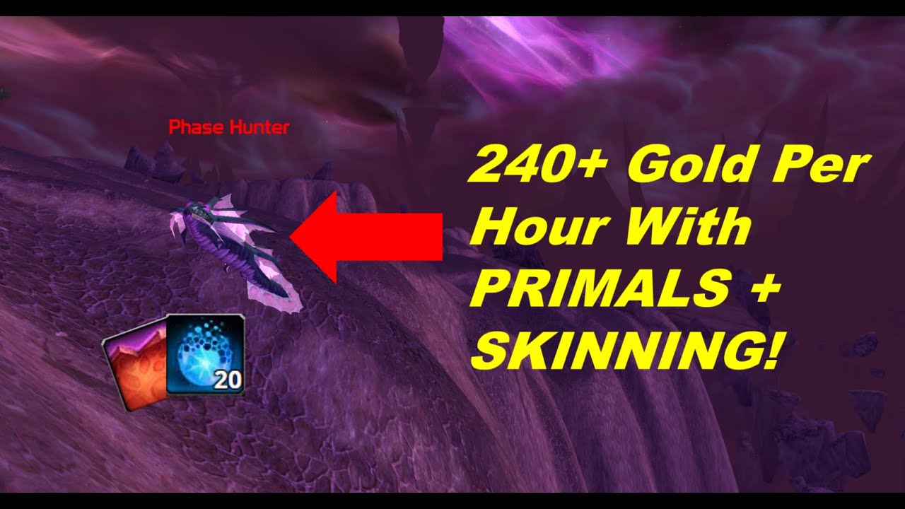 Farming 5 HOURS of Nether Rays/Phase Hunters in Netherstorm | WoW TBC Classic Gold Primal Farm