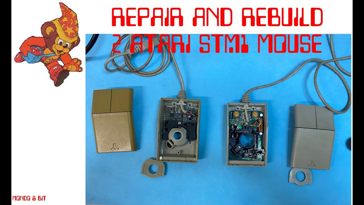 Atari ST Mouse repair with brand new parts!