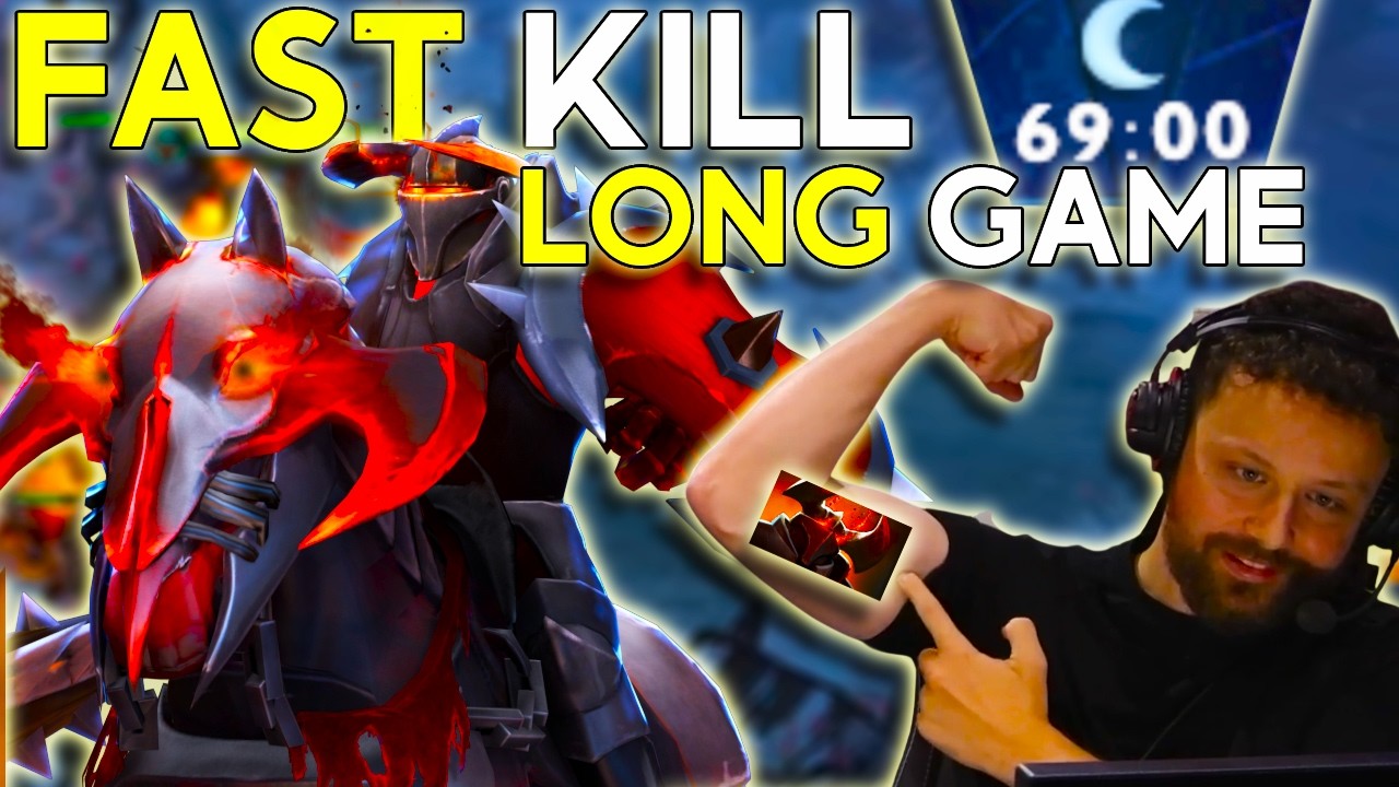INSANE 69 MIN GAME - I break Dota 2 meta with my best hero