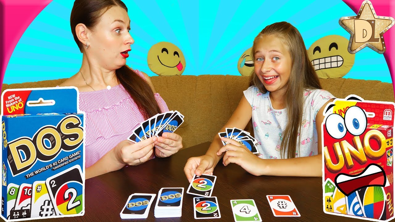 Новая КАРТОЧНАЯ ИГРА DOS друг UNO. Кто первый наберёт 200 очков? Правила игры ДОС от Mattel Games