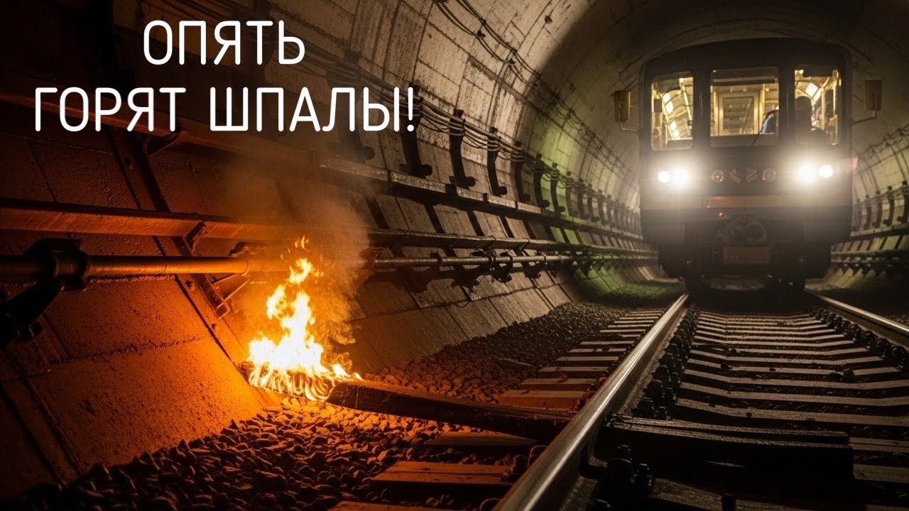 В МЕТРО ЗАГОРАЮТСЯ ШПАЛЫ!