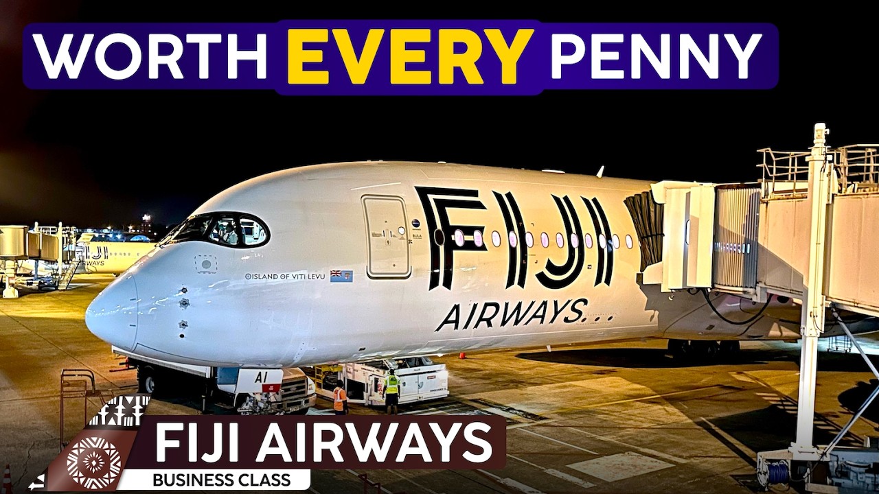 FIJI AIRWAYS A350 BUSINESS CLASS 🇦🇺⇢🇫🇯【4K Trip Report Sydney to Nadi】Fabulous Airline!
