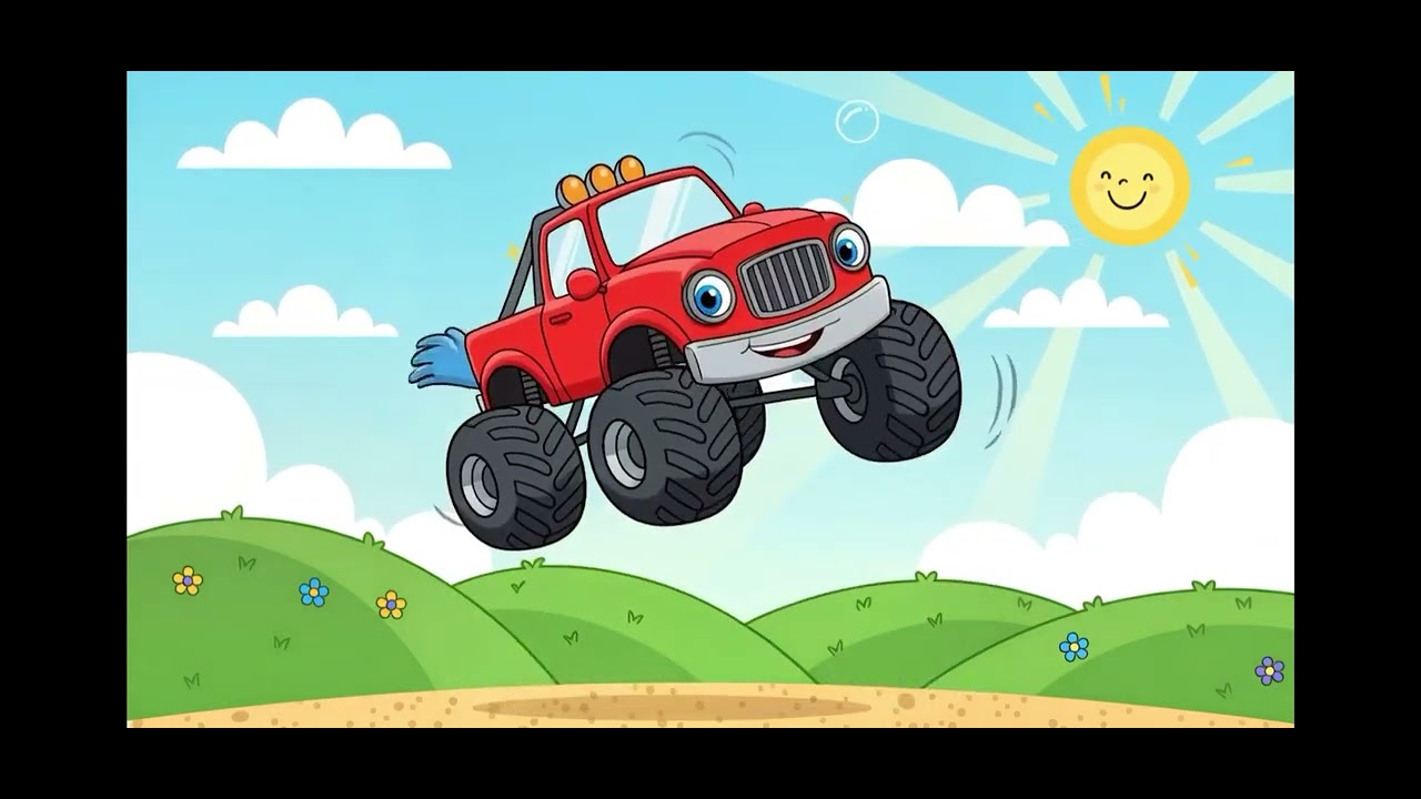 Jumping monster truck 🙂