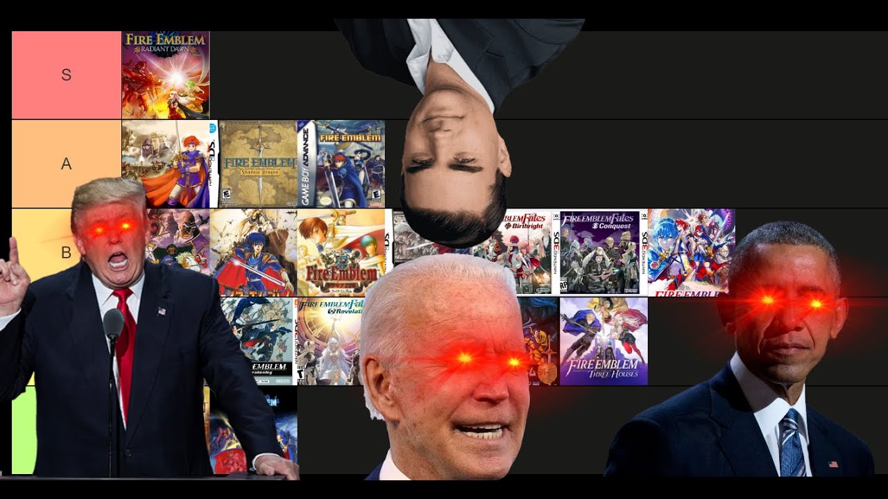 Biden, Trump, Obama and Shapiro finish their Fire Emblem Tier List (Pt 1)