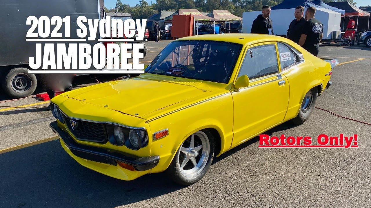 Sydney Jamboree - Rotaries Only! Mazda Rotary Action #rotary #mazda #sydneyjamboree #dragcar