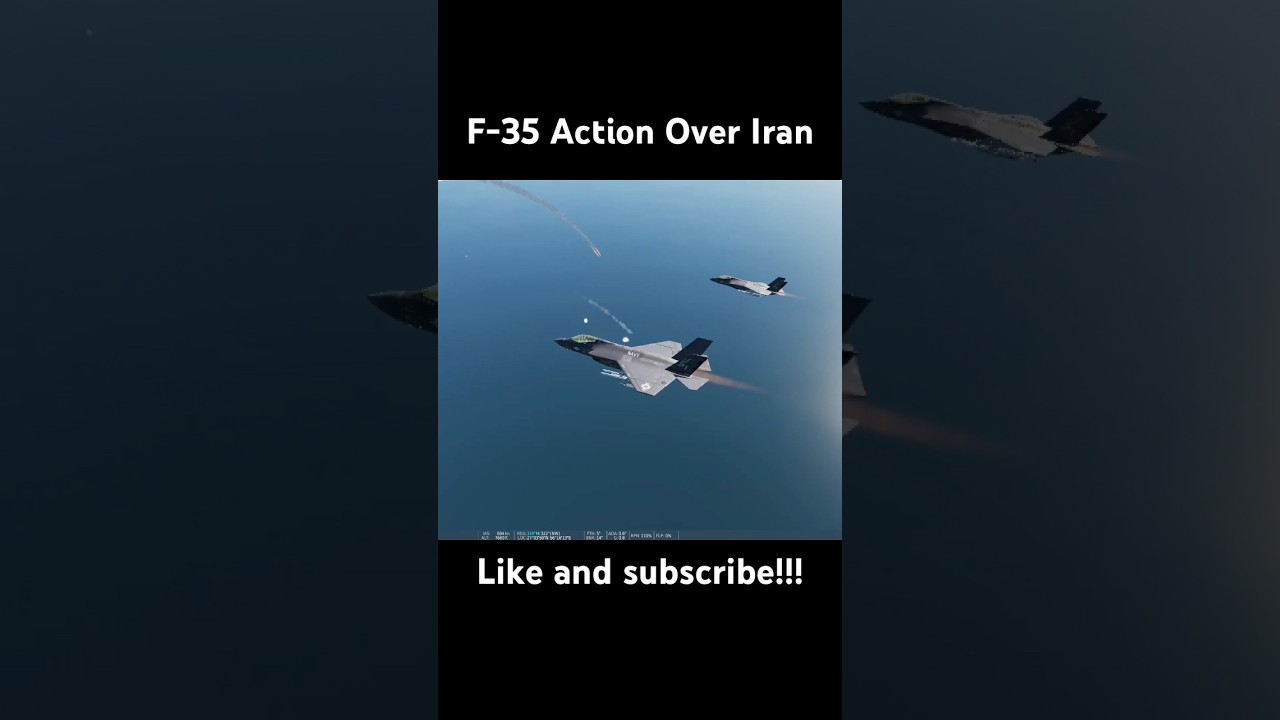 F-35 Action Over Iran #dcsworld #dcs #f35 #stealth #fighterjet #missile #dogfight #combat #usa #iran
