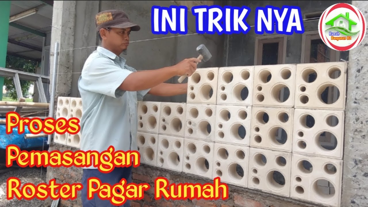 PAGAR ROSTER RUMAH MINIMALIS TERNYATA SANGAT MUDAH PEMASANGAN NYA