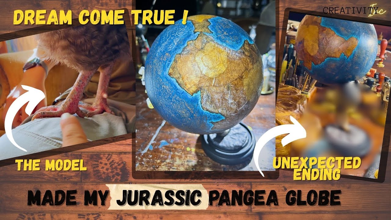 Chicken's foot for model. Jurassic Pangea Globe. #dream #jurassic #paleontology