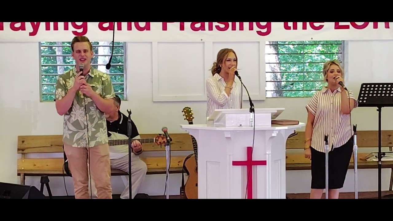 Holy, Holy, Holy. The Rogers Family singing at Taylorsville Baptist Camp Meeting, June 27, 2025.