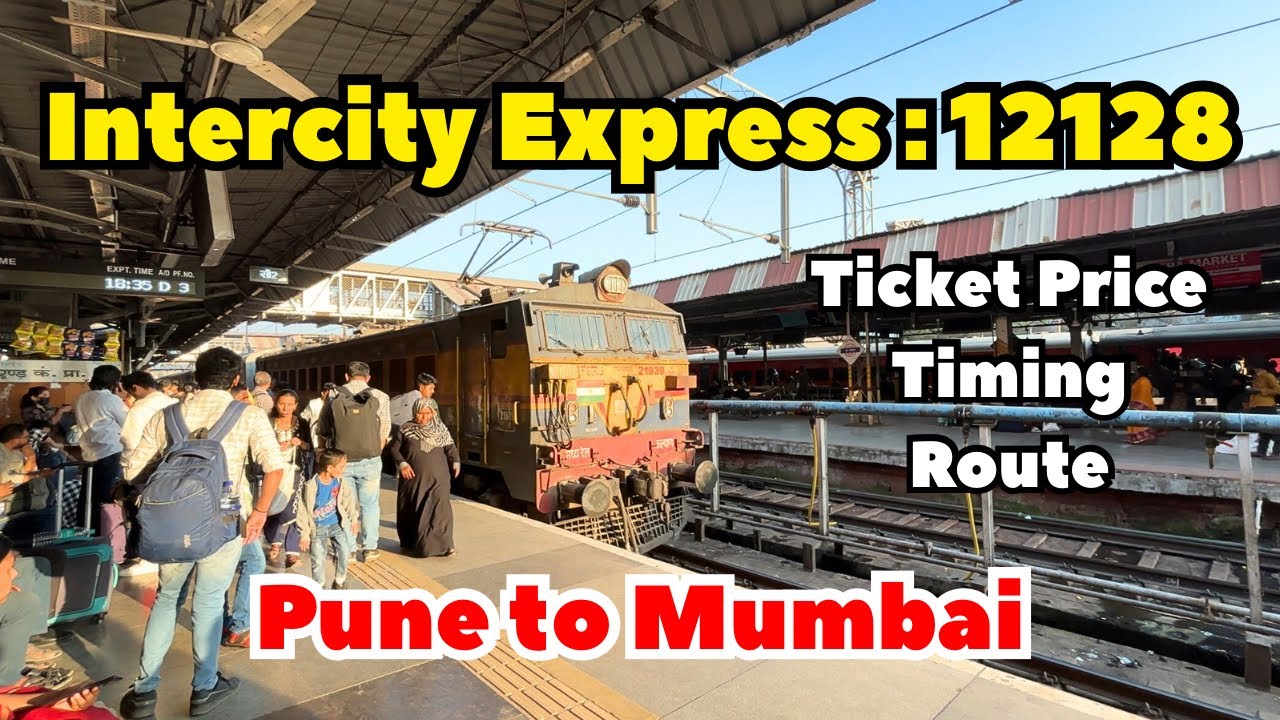 Intercity Express: Pune to Mumbai 12128 | Pune Jn to CSMT | AC Chair Car | Unexpected Delay | IRCTC