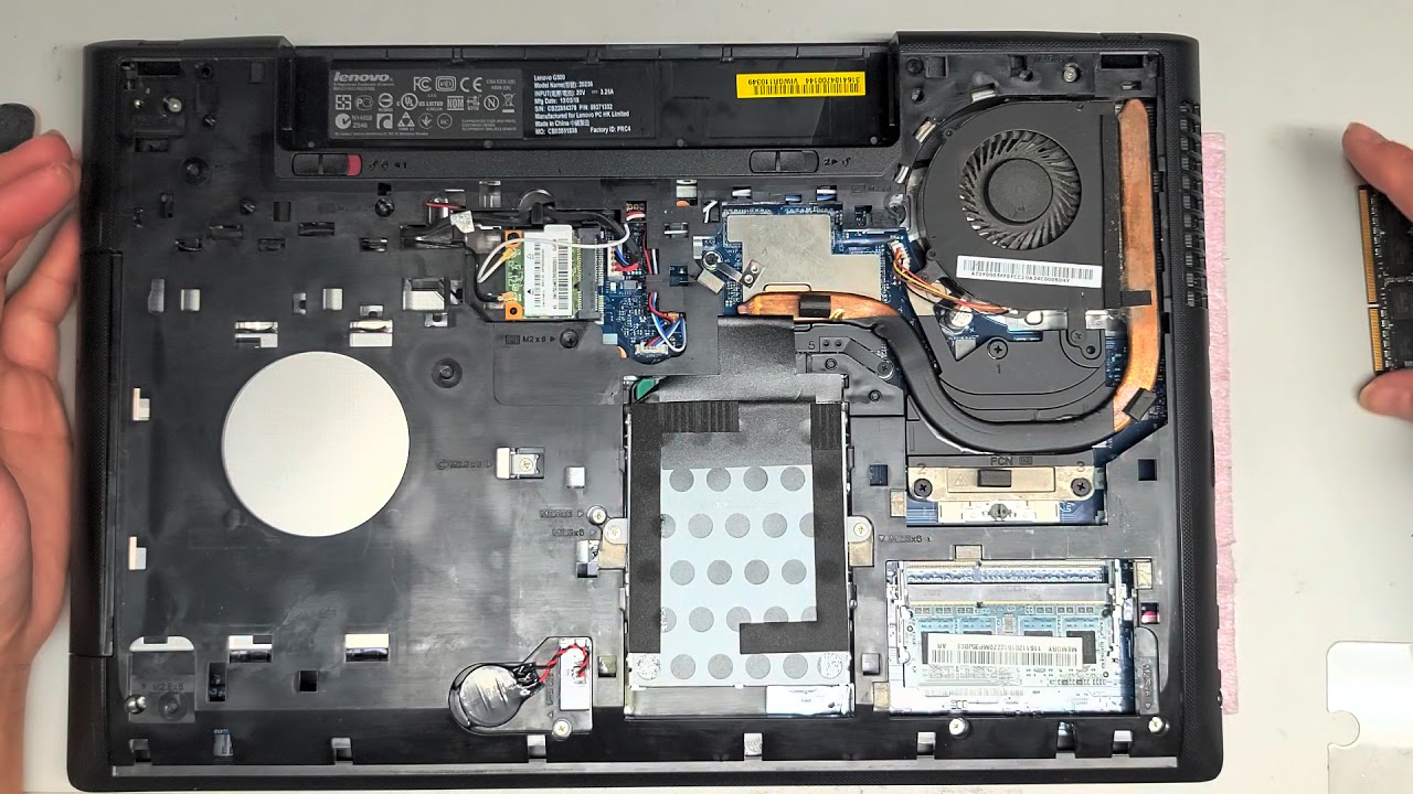 Lenovo G500 20236 Disassembly RAM SSD Hard Drive Upgrade Repair Battery Replacement