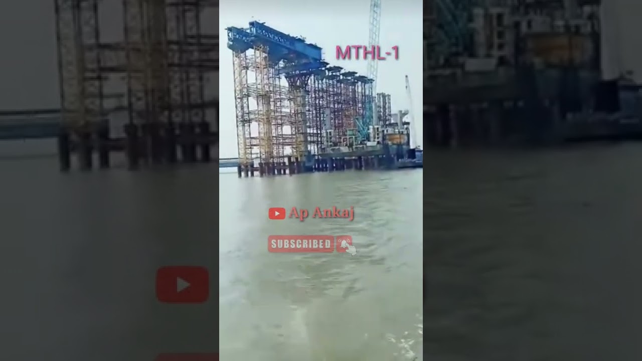 @MTHL Mumbai trans harbour link @sea #bridge #construction
