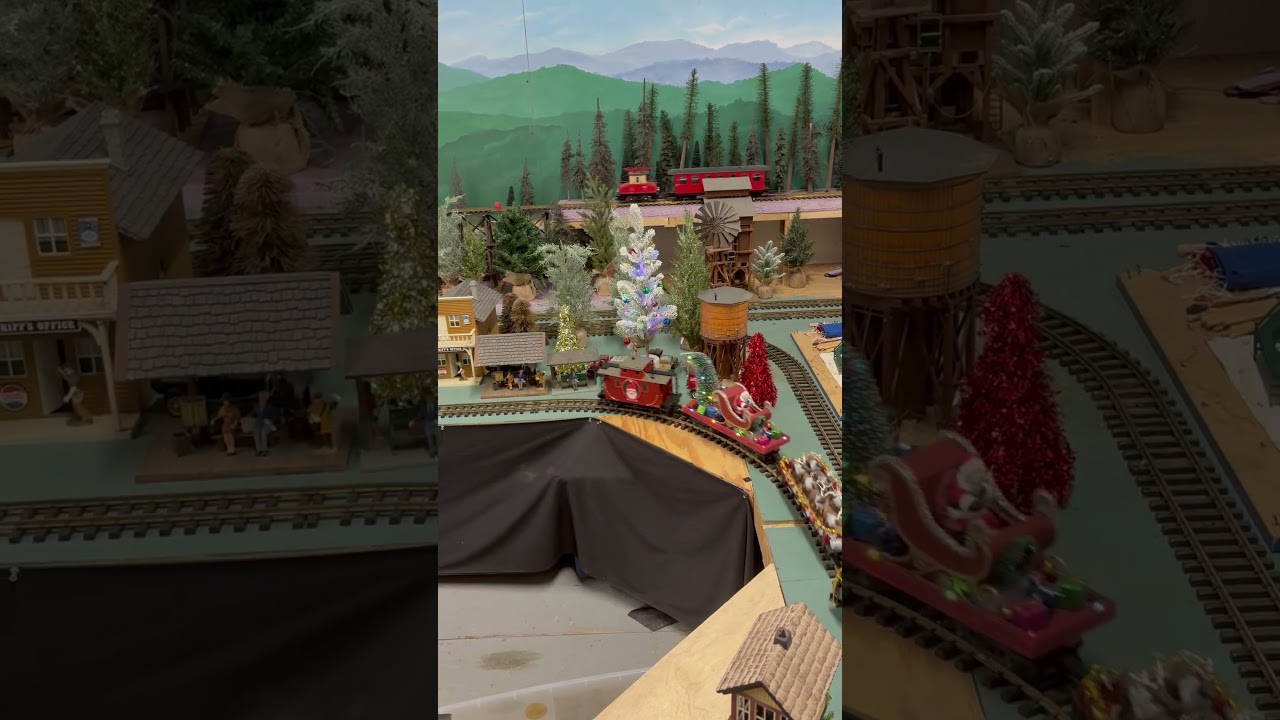 The G scale room at the Upstate Model Railroaders club 