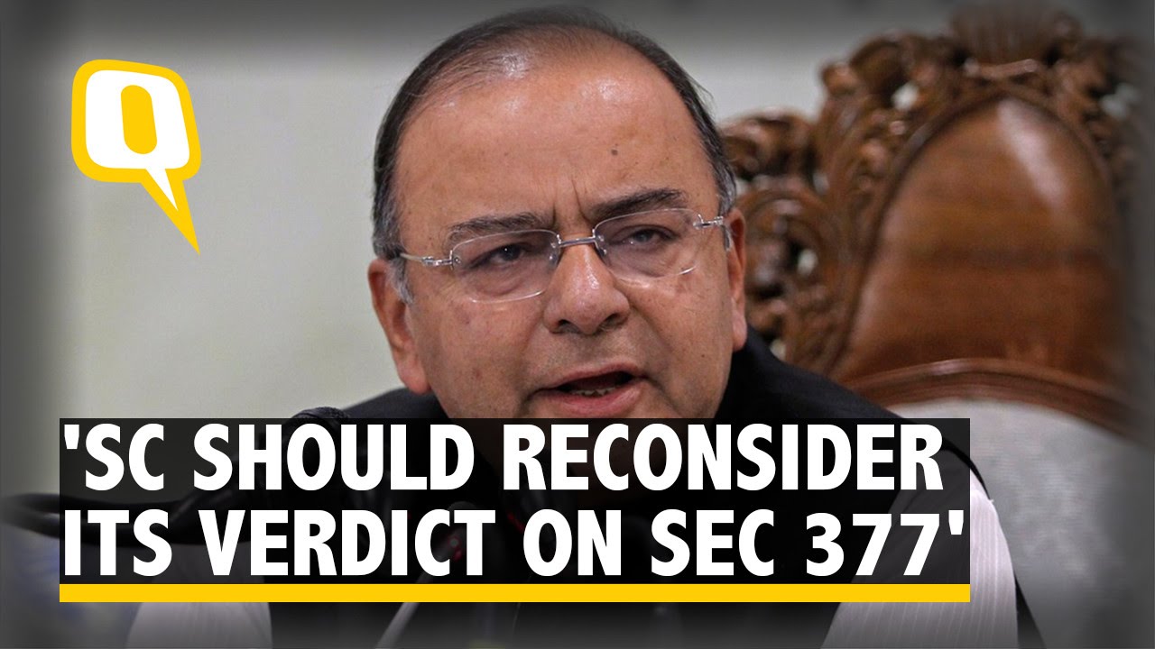 Supreme Court Should Reconsider Verdict on Section 377: Jaitley