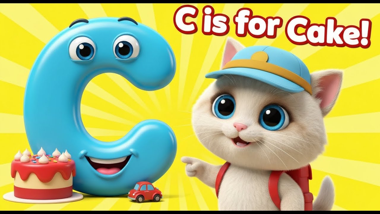 C for Cake 🎂 | Phonics Learning for Toddlers | The 'Kuh' Sound