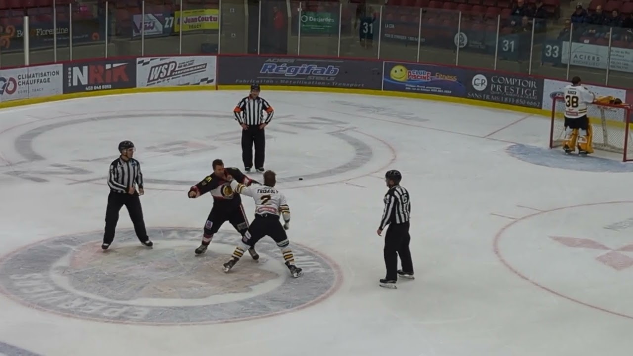 Fight/Bagarre Andr&eacute; Thibault vs Gaby Roch 7 f&eacute;vrier 2025