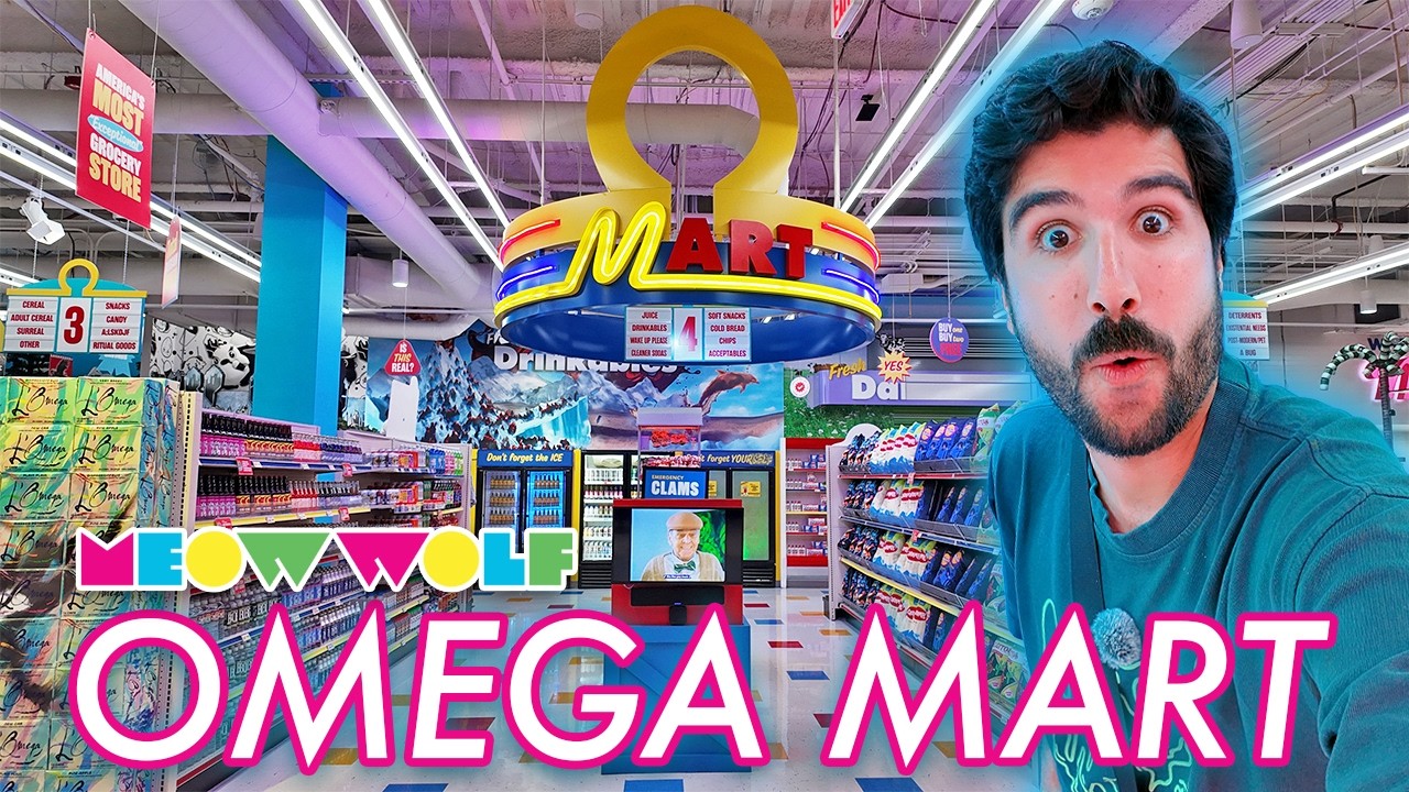 Visiting Meow Wolf's OMEGA MART! The Weirdest Grocery Store in Vegas