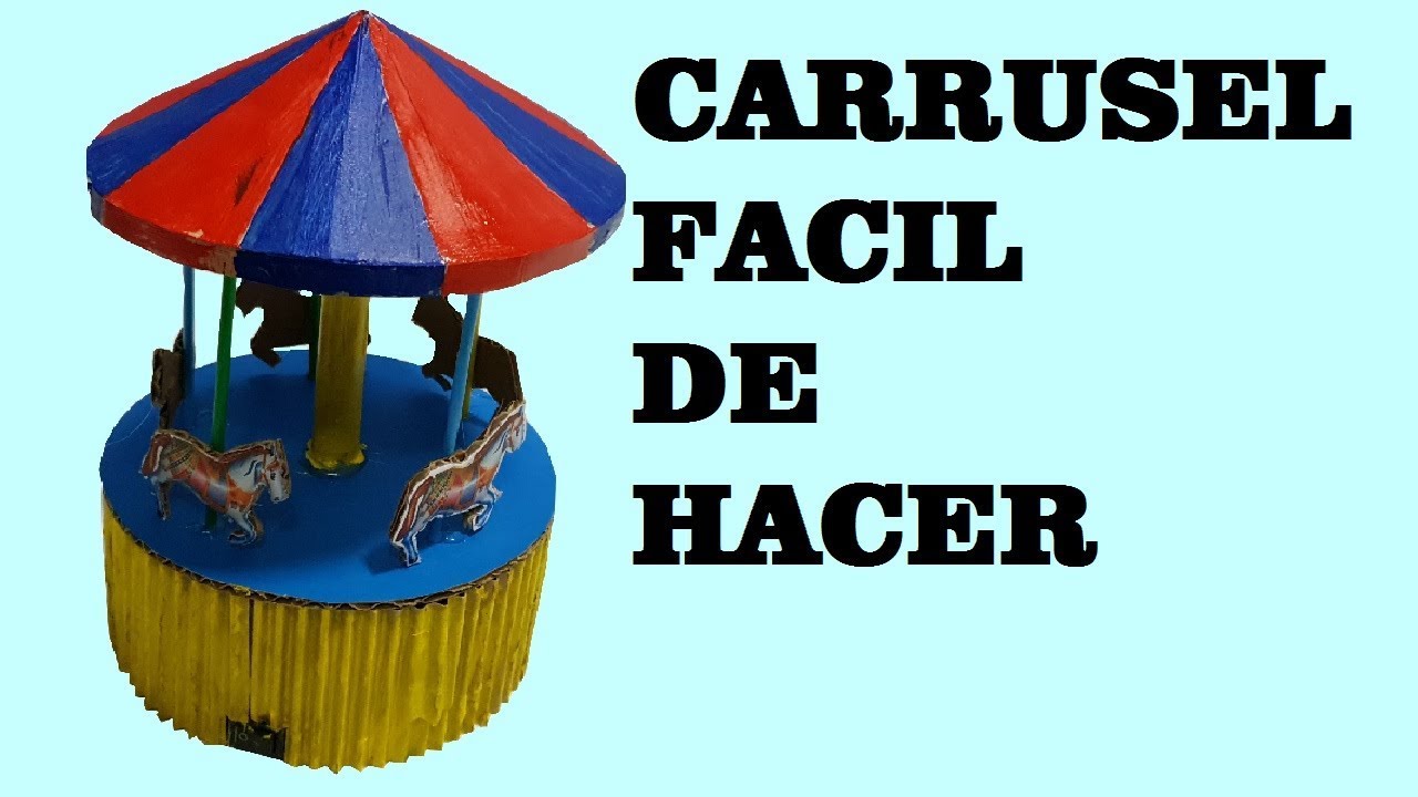 Construccion de un Carrusel de carton