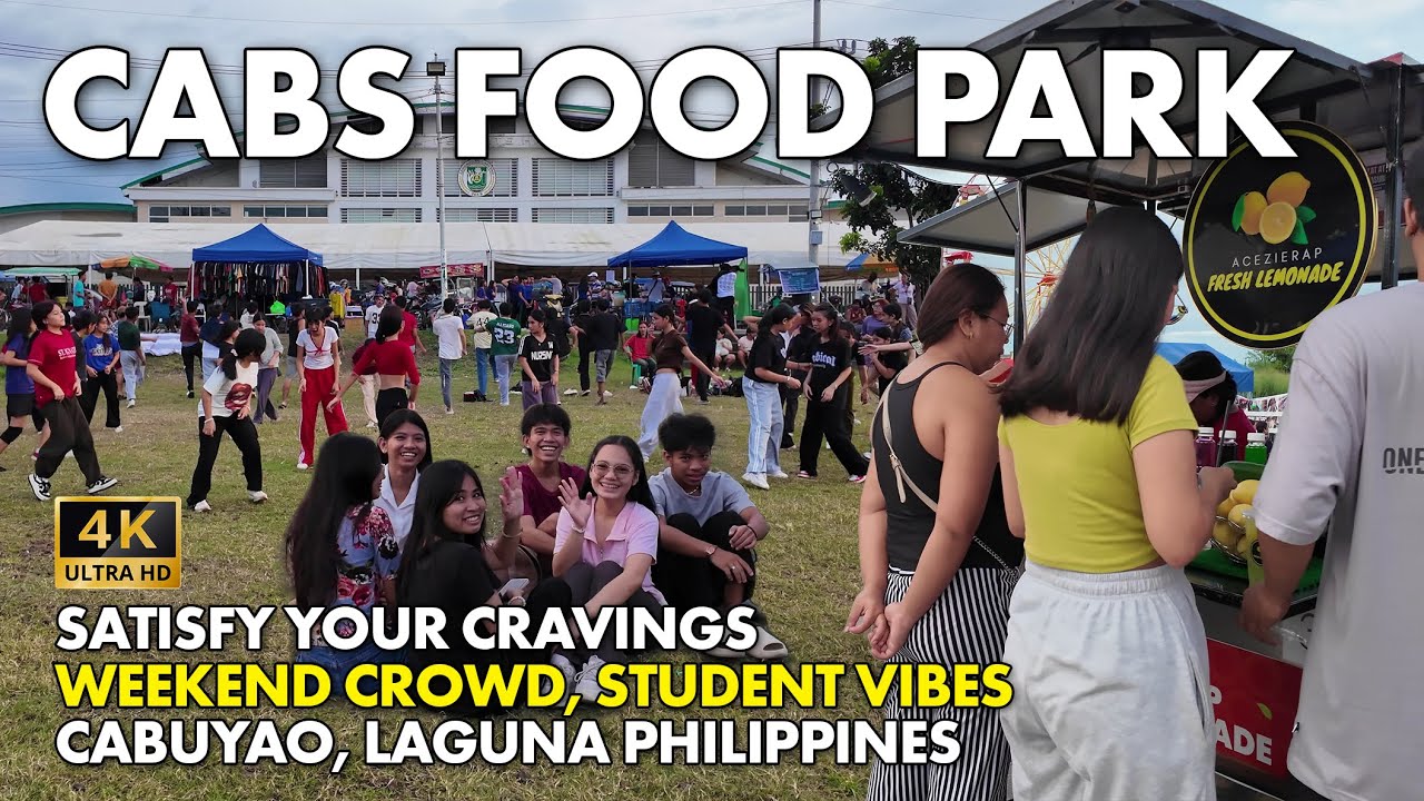 CABS FOOD PARK Cabuyao, Laguna Philippines Walking Tour | Street Food Adventure and Tiangge [4K]