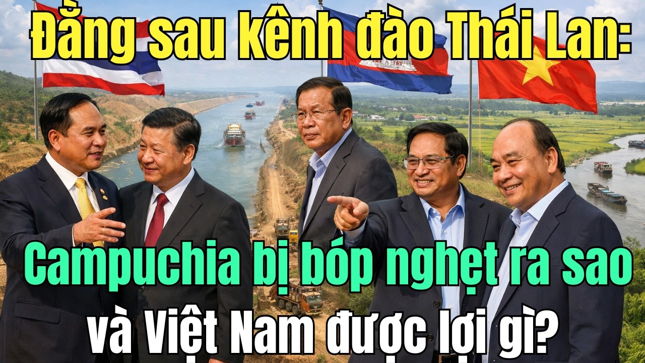 Đằng sau kênh đào Thái Lan: Campuchia bị bóp nghẹt ra sao và Việt Nam được lợi gì?