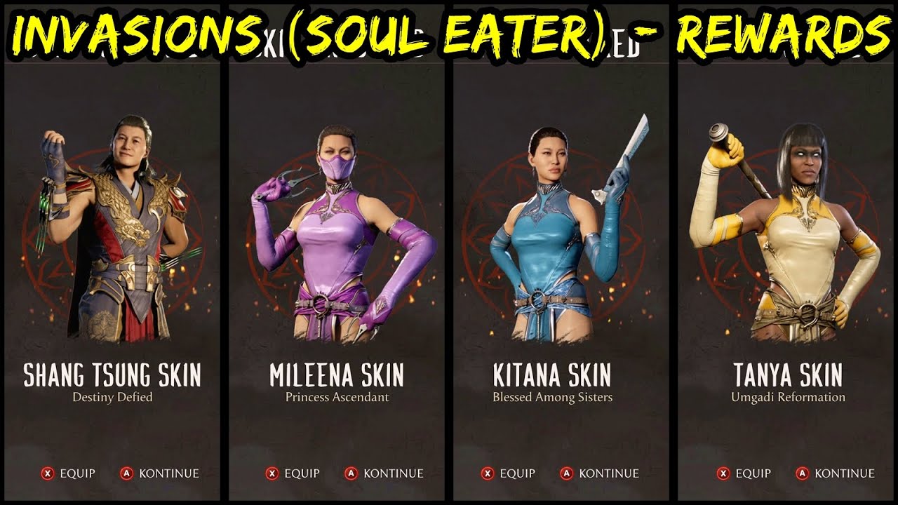 Rewards Locations - Invasions - Season of the Soul Eater - Mortal Kombat 1