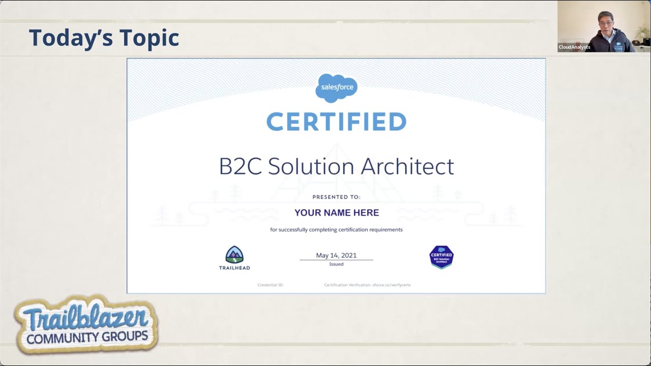 How to Pass the B2C Solution Architect Exam:  London SFMC (Marketing Cloud) April '23 Meetup