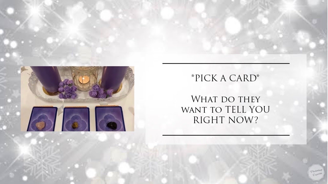 **PICK A CARD**”What do they want to TELL YOU RIGHT NOW?!”❤️💕🌈