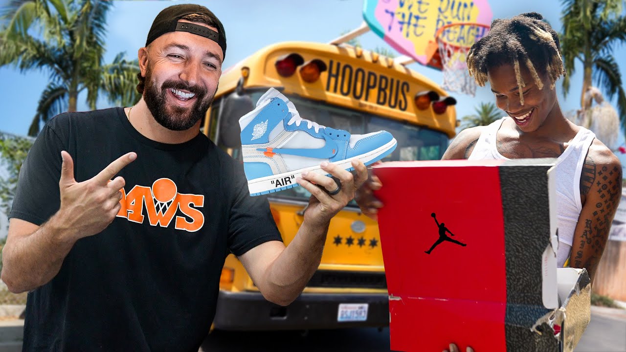 Giving Strangers Air Jordans If They Can Beat Me 1v1