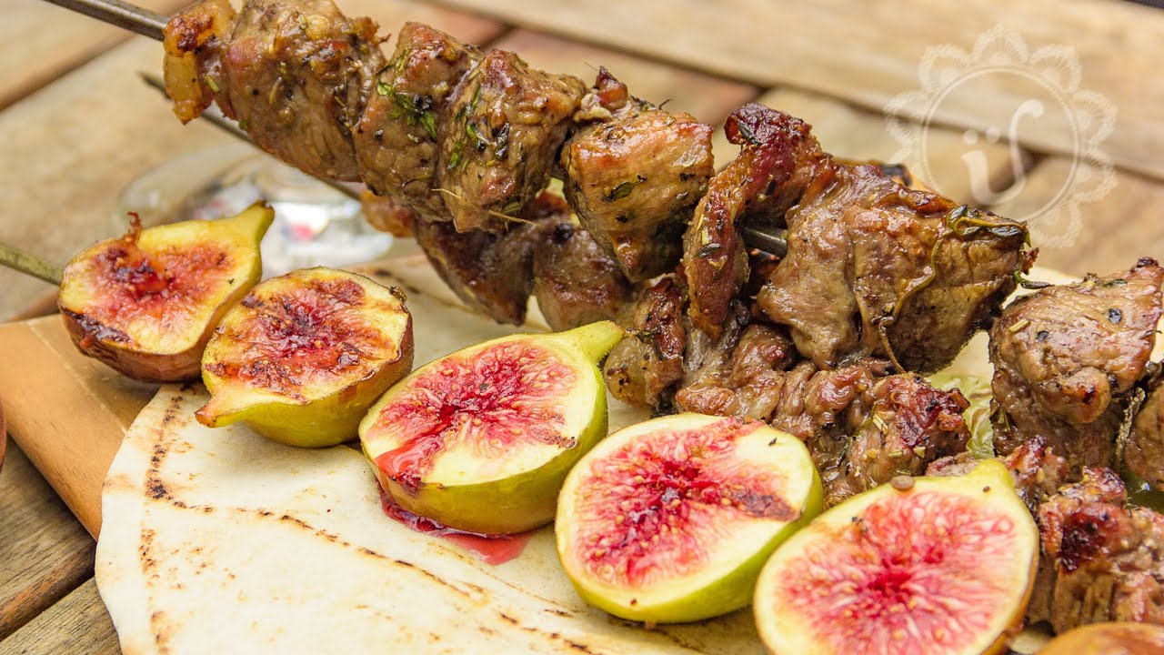 Feige-Lamm-Kebap ~ İncirli kuzu şiş
