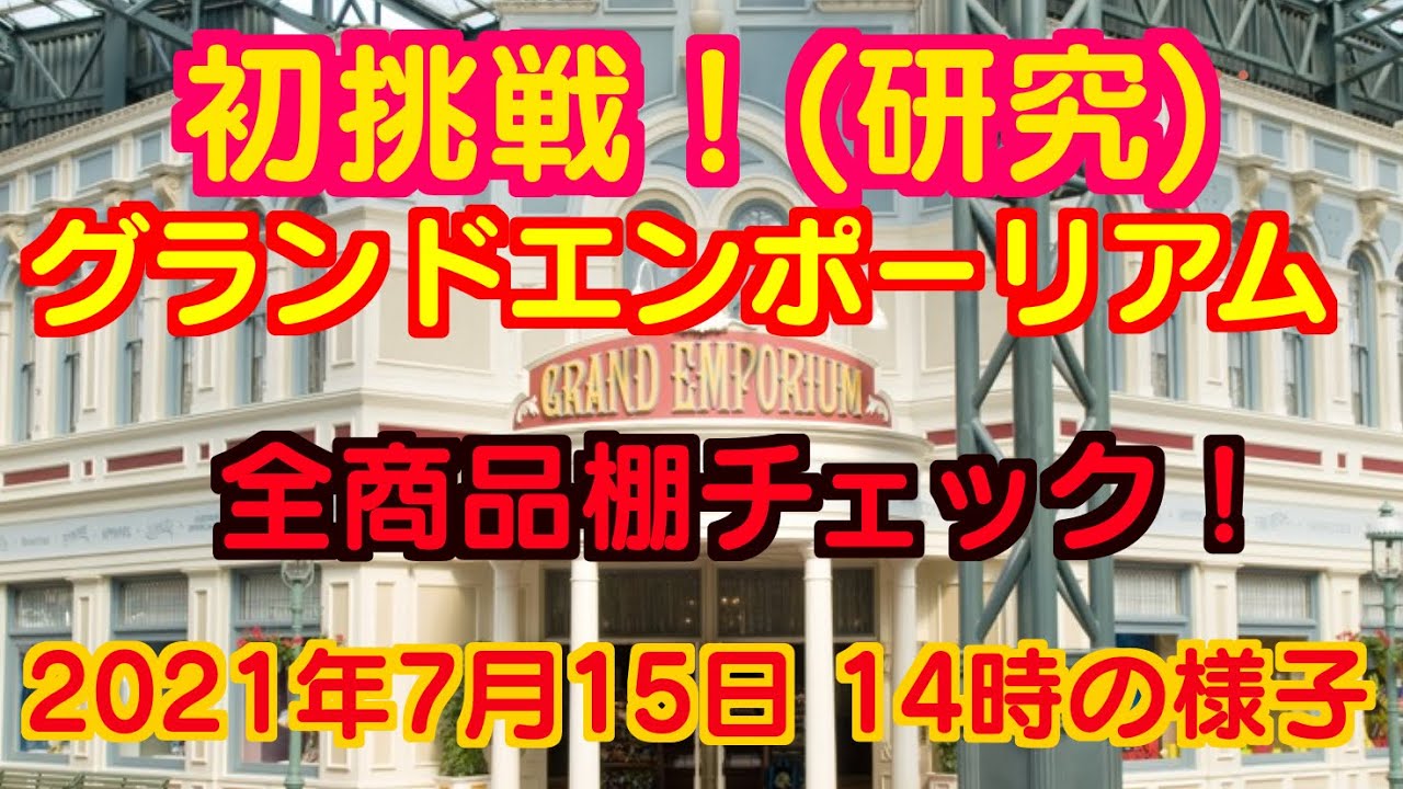 初挑戦! (研究) グランドエンポーリアム 全商品棚チェック 14時の様子