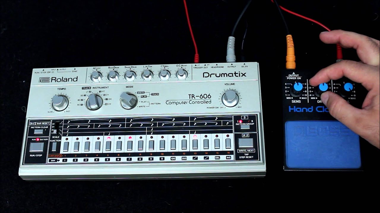 Boss HC-2 Hand Clapper Sound Demo with Roland TR-606