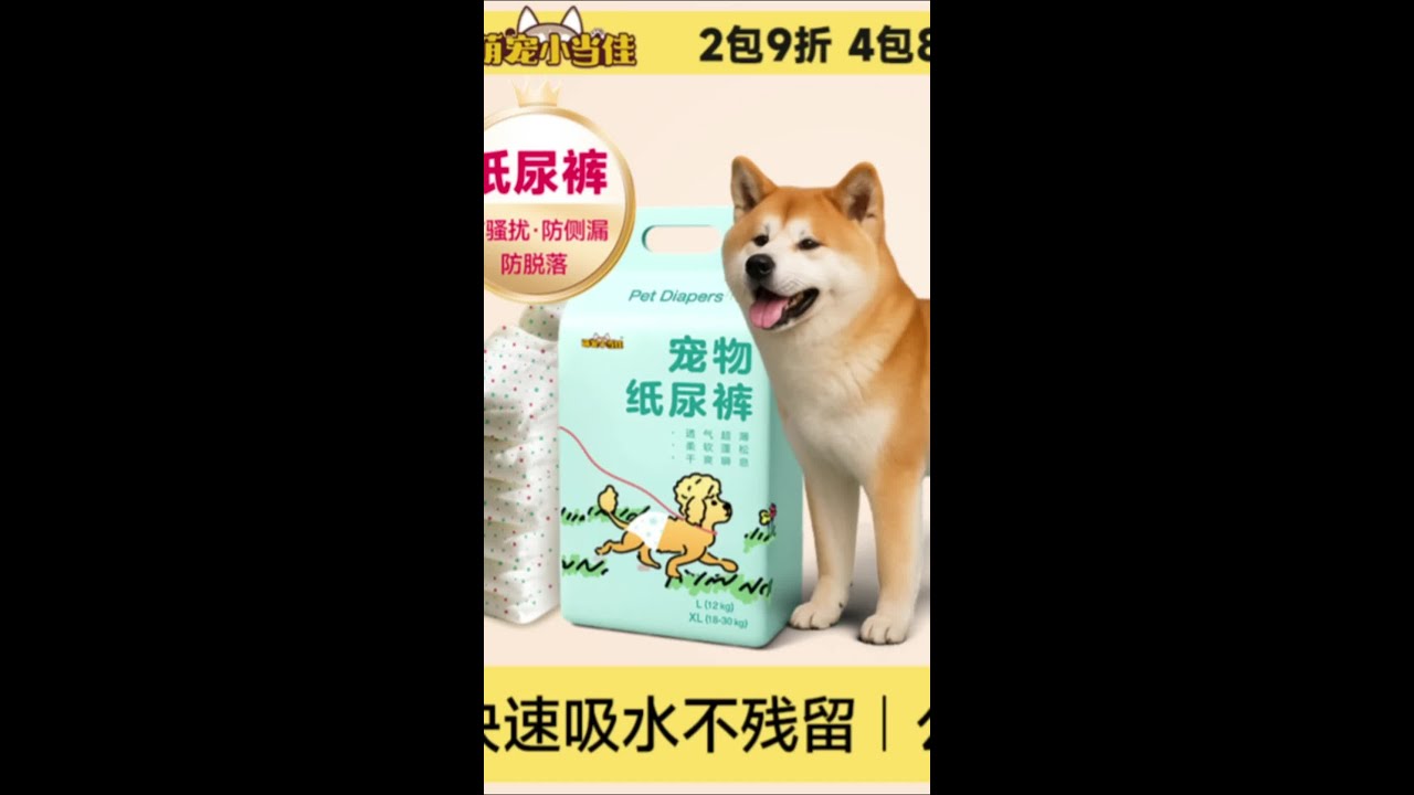 狗子在家突发状况 或者是要走亲访友 都不用担心啦～#懒人必备 #科学养宠攻略 #养狗经验分享 #宠物纸尿裤 #无限回购的宝藏单品