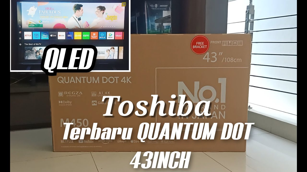 QLED Terbaru Dari Toshiba 43Inch Seri 43M450NP  Boleh Banget Nih...!!!