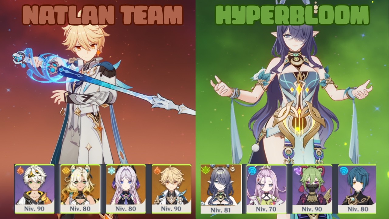NATLAN TEAM & LAUMA HYPERBLOOM | ABYSS 12 | GENSHIN IMPACT