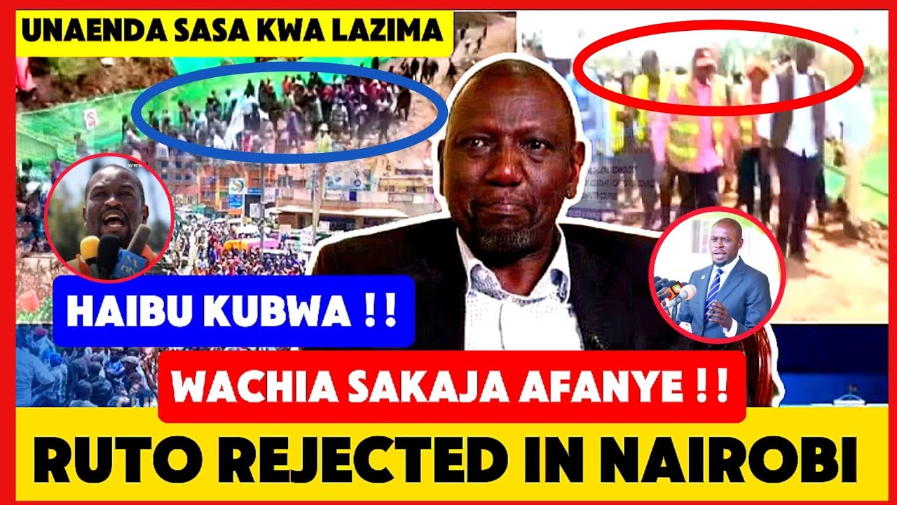HAIBU KUBWA!! RUTO HECKLED IN NAIROBI BY ANGRY RESIDENTS CHANTING SAKAJA TO REMAIN AS CONTROLLER 