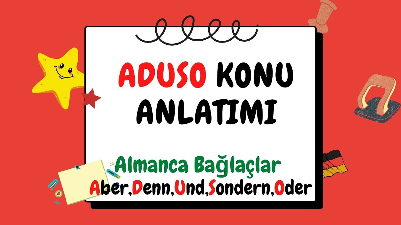 ADUSO/Almanca Edatlar-Aber,Denn,Und,Sondern, Oder