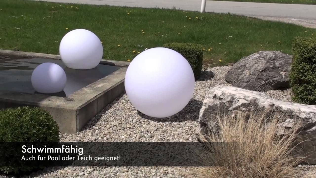 Schwimmf&auml;hige Akku Kugelleuchten, Lichtstimmung ohne Kabel!