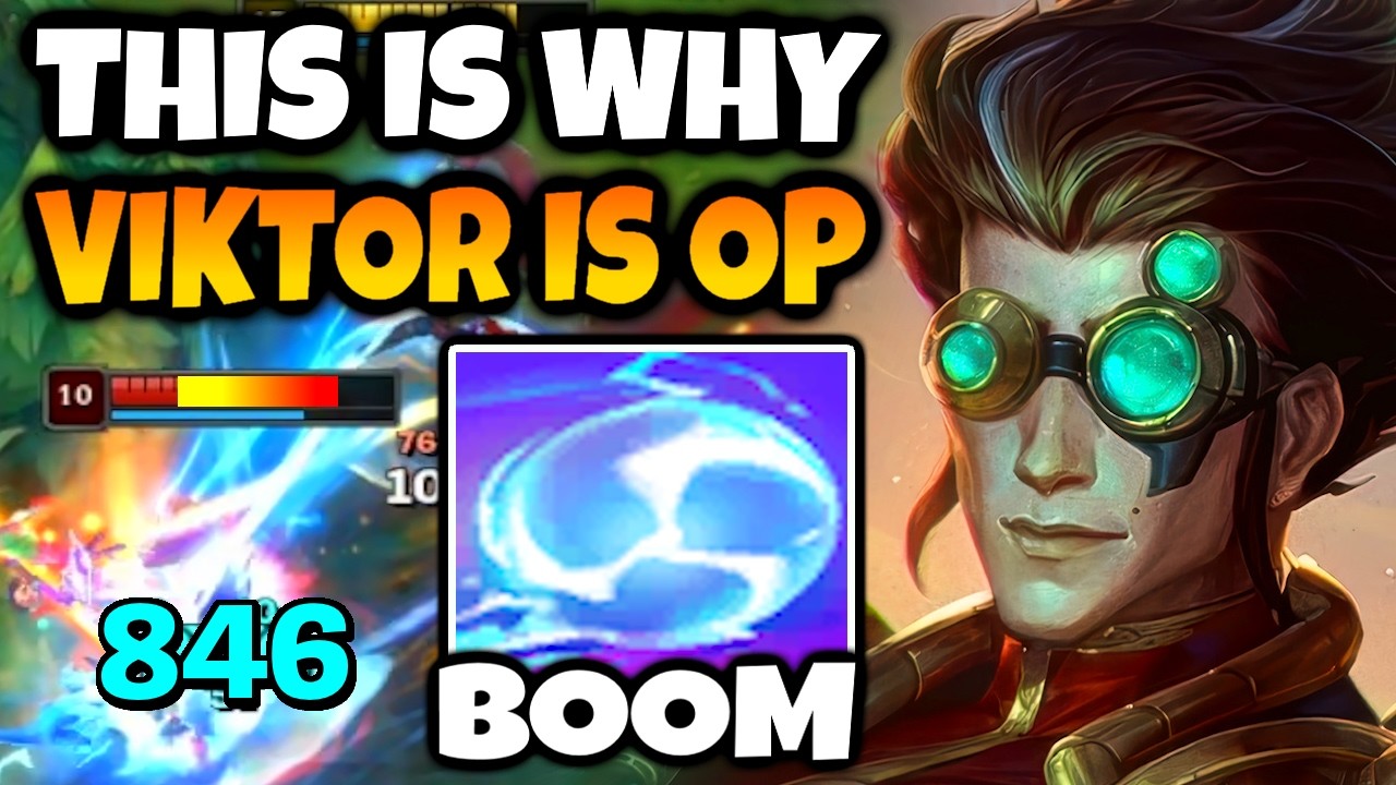 VIKTOR is INSANE FOR CARRYING. Almost 0 downside champion!