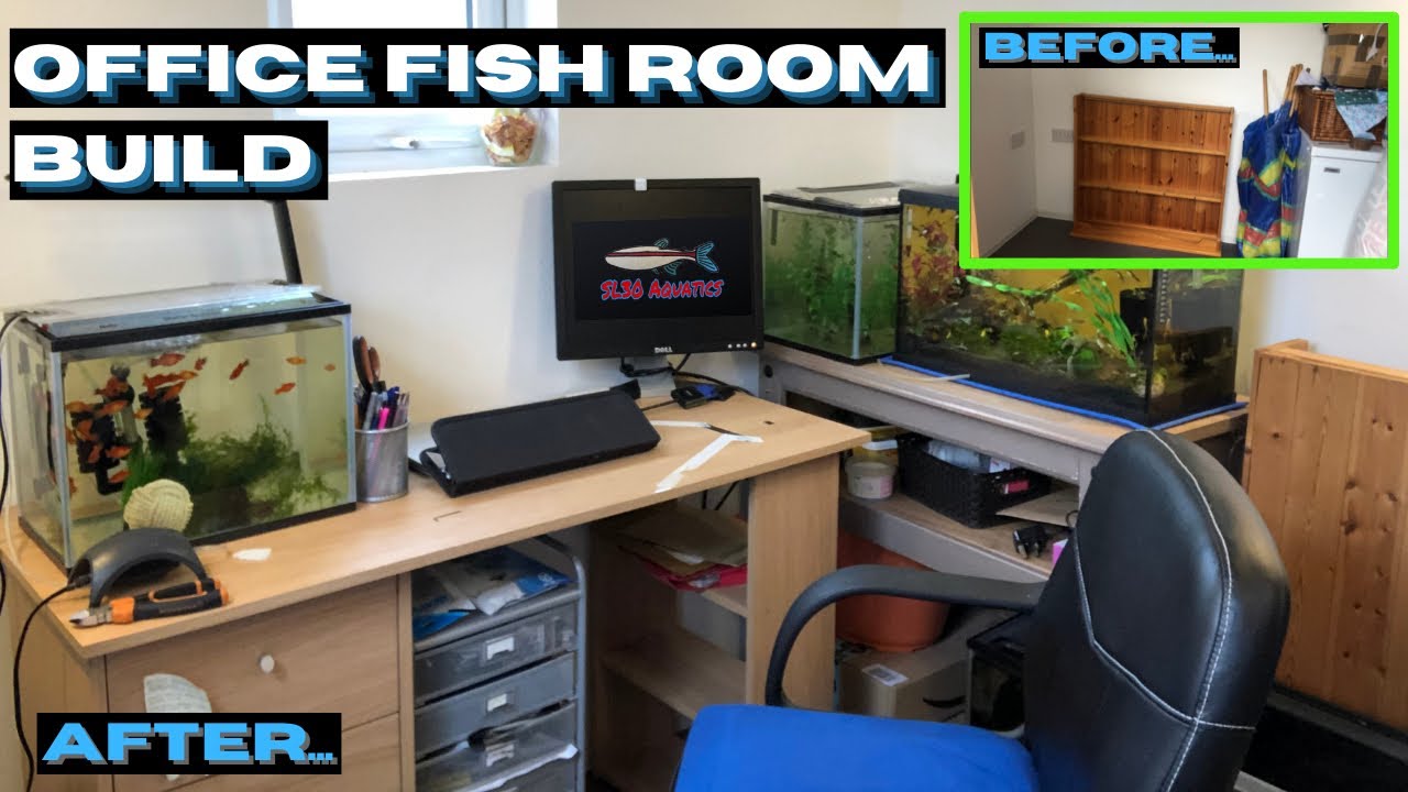 Build v1.0 Time-Lapse | Home Office Fish Room Build | SL30 Aquatics