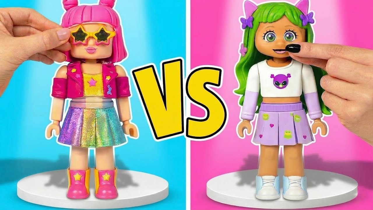 Custom DIY Doll vs Trendy Fashion Doll! 👗✨ Ultimate Style Showdown