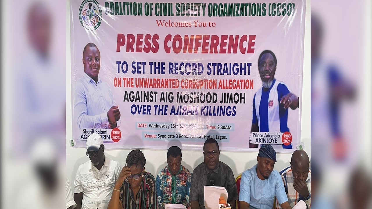 CSO's DEFENDS AIG JIMOH MOSHOOD, REFUTES MISINFORMATION CAMPAIGN OVER AJIRAN MURDER CASE