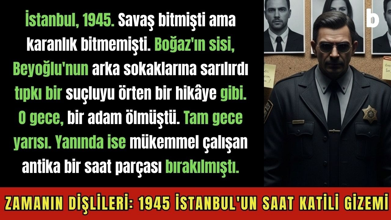 Zamanın Dişlileri: 1945 İstanbul'un Saat Katili Gizemi   Kriminal Psikoloji Dosyası