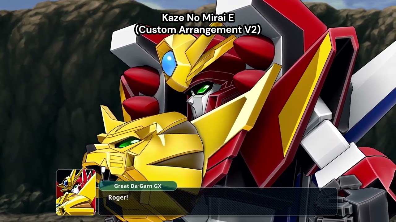 The Brave Fighter Of Legend Da-Garn - Kaze No Mirai E (Custom SRW Arrangement V2)
